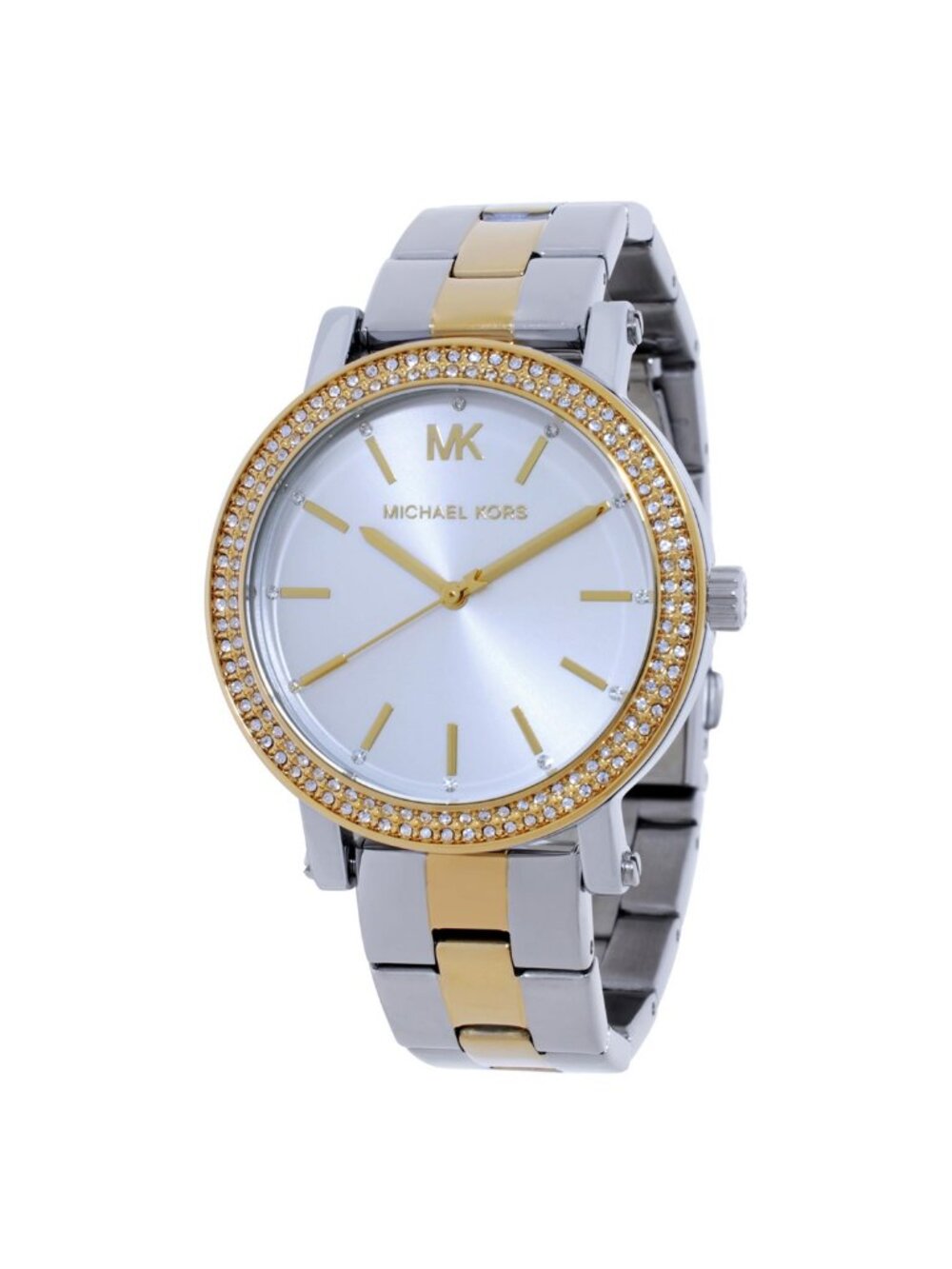 NWT Michael Kors Corey Quartz Silver Dial Ladies Watch